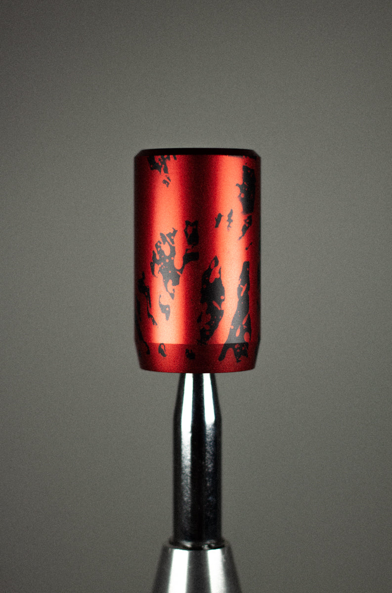 M10 x 1.25 - RED / BLACK - DEATHTUNE - B GRADE