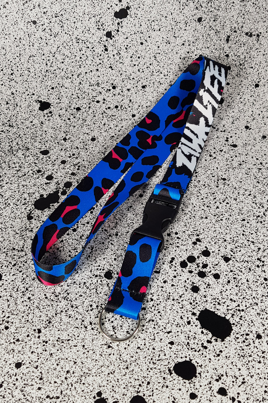 Blue Leopard - Lanyard