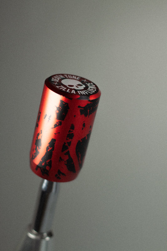 M10 x 1.25 - RED / BLACK - DEATHTUNE - B GRADE